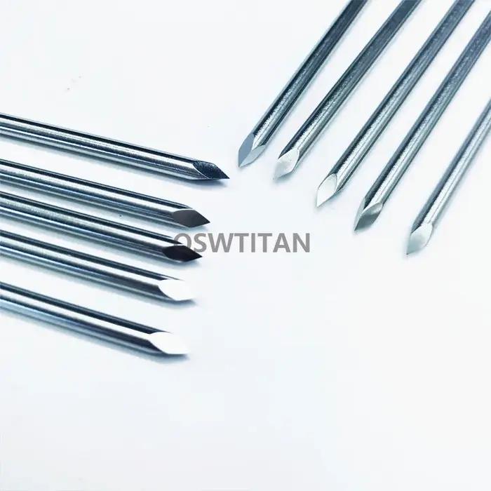 Outils chirurgicaux à Double extrémité Kirschner, clous en acier inoxydable, broches, Instruments or