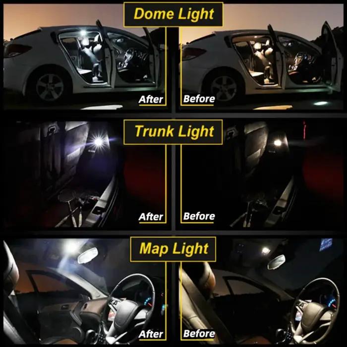 Kit d'éclairage intérieur LED pour Opel, ampoules de lecture breton, Canbus, 12 pièces, SachMokka, M