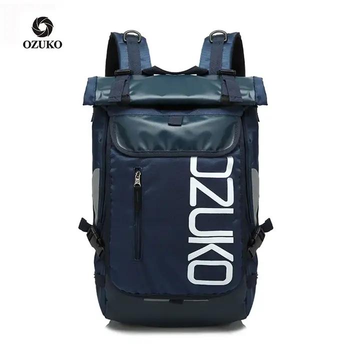 OZUKO sac à dos hommes 15.6 pouces ordinateur portable hydrofuge cartable pour adolescent décontracté étudiant sacs