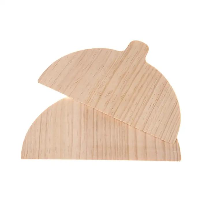 Palette à Pizza demi-ronde en bois pour la cuisson et la manipulation de pizzas et autres aliments dans les cuisines domestiques et professionnelles