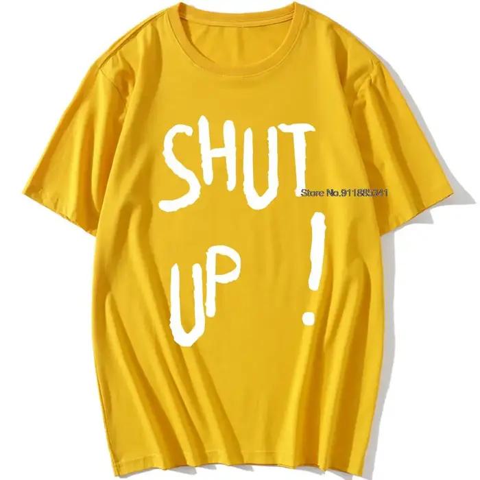 Kpop Kim Tae Hyung t-shirt SHUT UP lettre imprimé