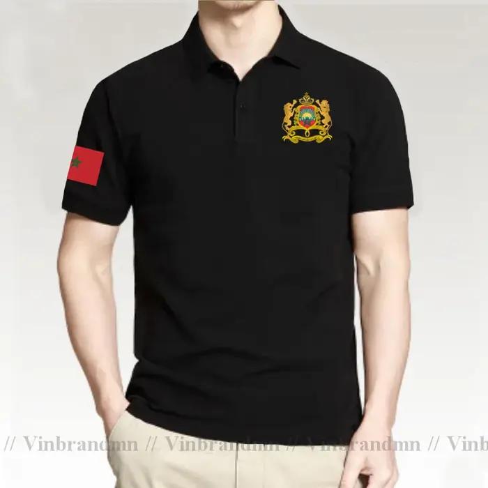 Le royaume occidental du Maroc marocain hommes Polo mode Nation équipe chemise vêtements de sport ha