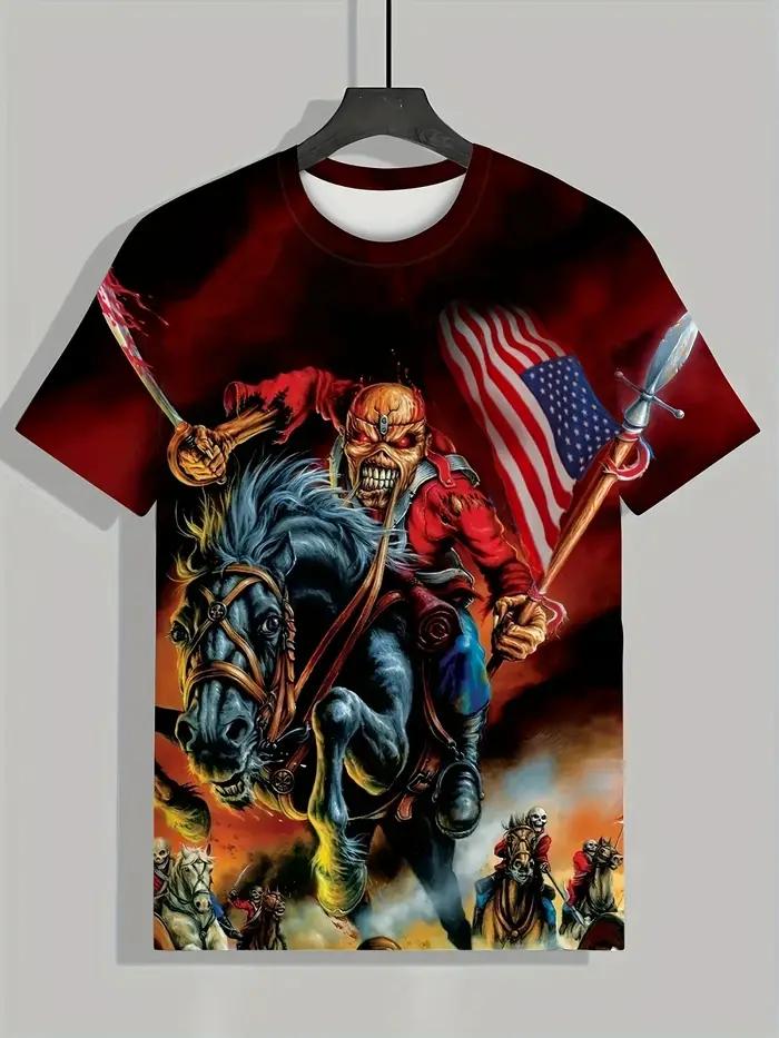 T-shirt homme surdimensionné motif monstre robuste décontracté polyester pour hommes aventuriers et amoureux de la mer occasions quotidiennes et spéciales