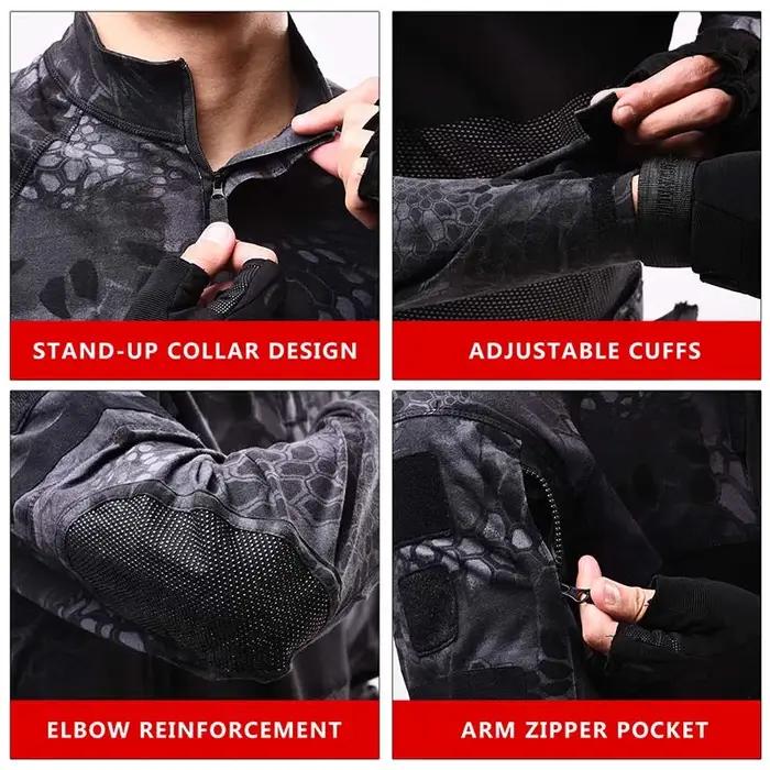 HAN WILD-Chemise de sniper camouflage pour hommes