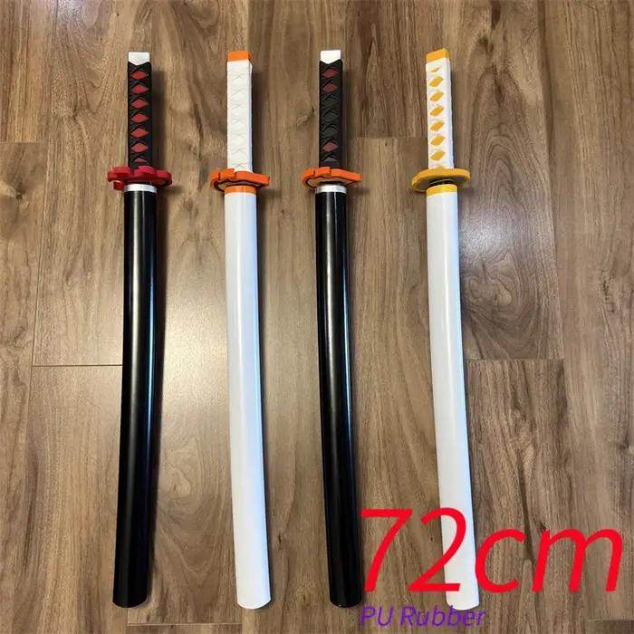 Épées Kochou Kanae de 72 cm assemblées Ver. Démon Slayer Katana personnage jeux de rôle armes jouets épée sécurité PU