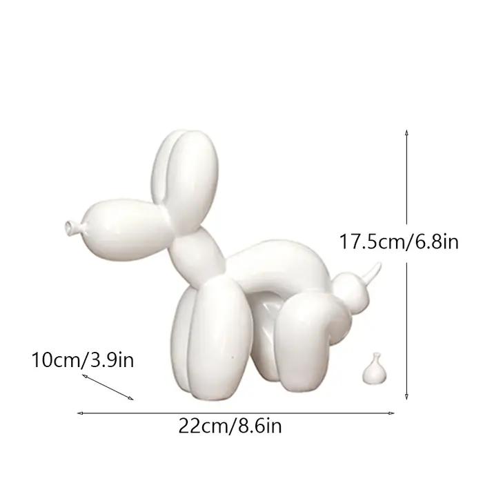 Vilead-Statue Pop Art en résine avec ballon drôle