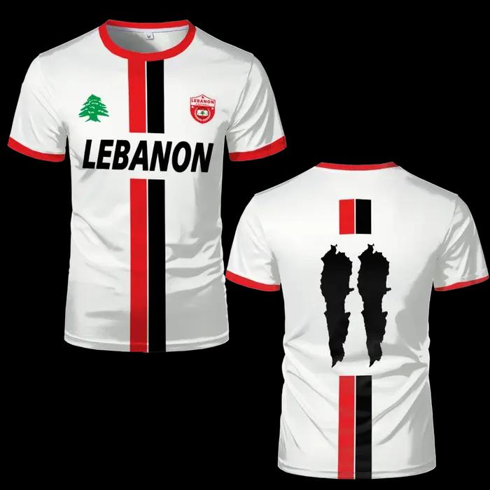 Maillot de Football du Liban, t-shirts pour adultes et enfants, uniformes de Football de sport légers de luxe imprimés numériques, vêtements drapeau libanais pour hommes