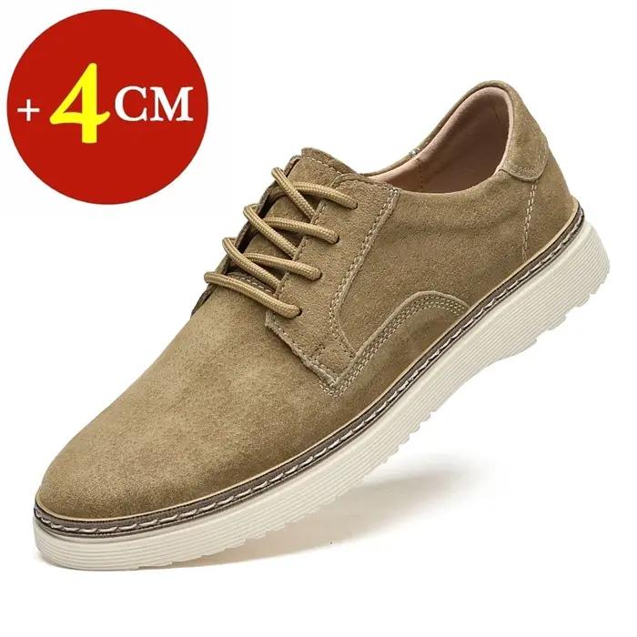 Chaussures de sport classiques en cuir véritable pour hommes