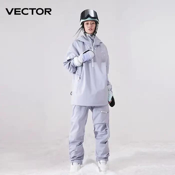 Veste de Ski de couleur unie pour hommes et femmes