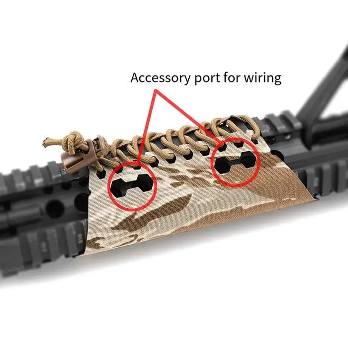 Garde de rail tactique avec couvercle de protection des mains pour l'absorption des chocs