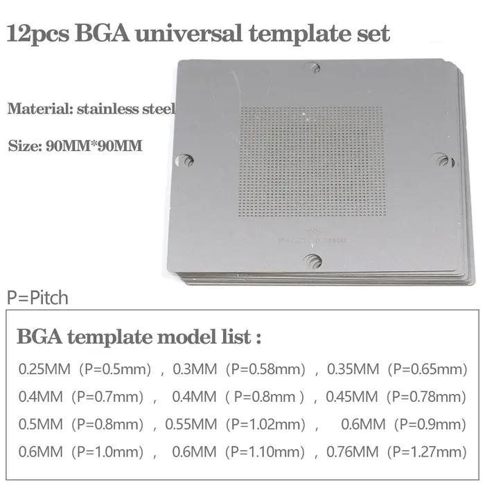 Pochoir universel BGA 80/90mm