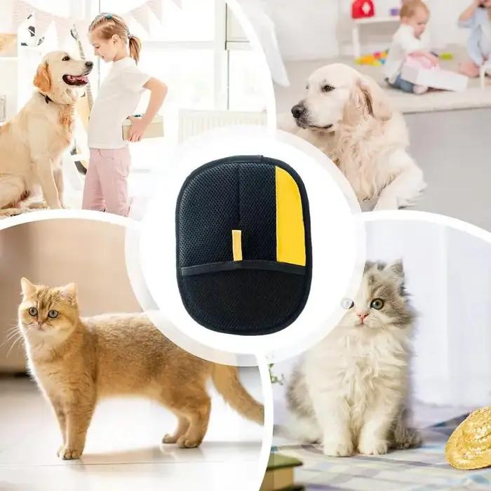 Gants d'épilation statiques pour chiens et chats à poils longs et courts pour un nettoyage facile à la maison et en déplacement