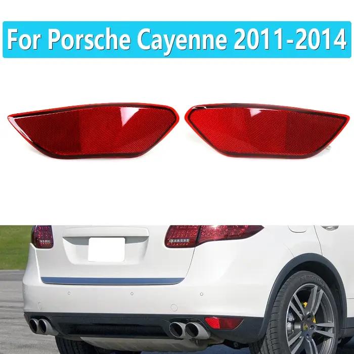 Réflecteur de lampe de pare-chocs arrière rouge de voiture, réflecteur pour Porsche Cayenne 2011 201