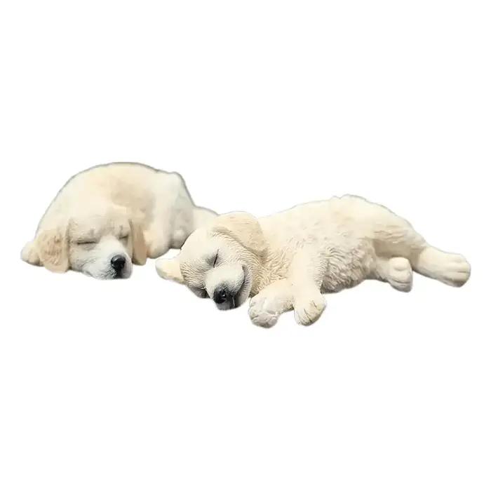 Figurine de chien dormant, ornement de voiture pour tableau de bord, Console centrale, décoration de