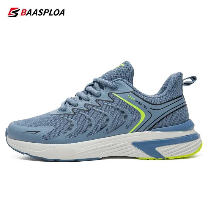 Baasploa-Chaussures de Course Légères en Maille pour Homme, Baskets de Marche Décontractées, Respira