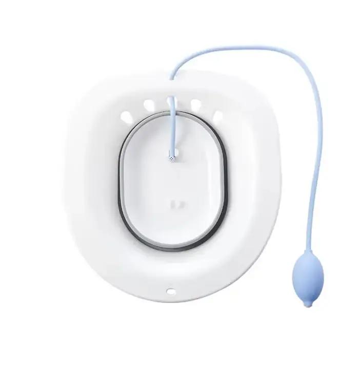 Bain de siège pour hémorroïdes, bain de siège pour siège de toilette, soins post-partum, kit de bain
