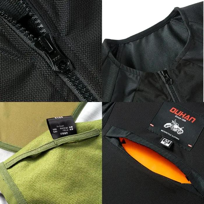 Vêtements de moto avec protections pour l'été, pour hommes et femmes, pour la conduite en plein air, équipement de protection CE, vêtements de sport souples, équipement de course, protection corporell