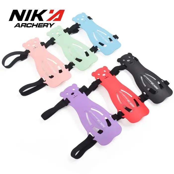 Protège-bras Ours en plastique pour tir à l'arc et chasse, six couleurs disponibles, sécurité et confort pour les tireurs occasionnels et professionnels