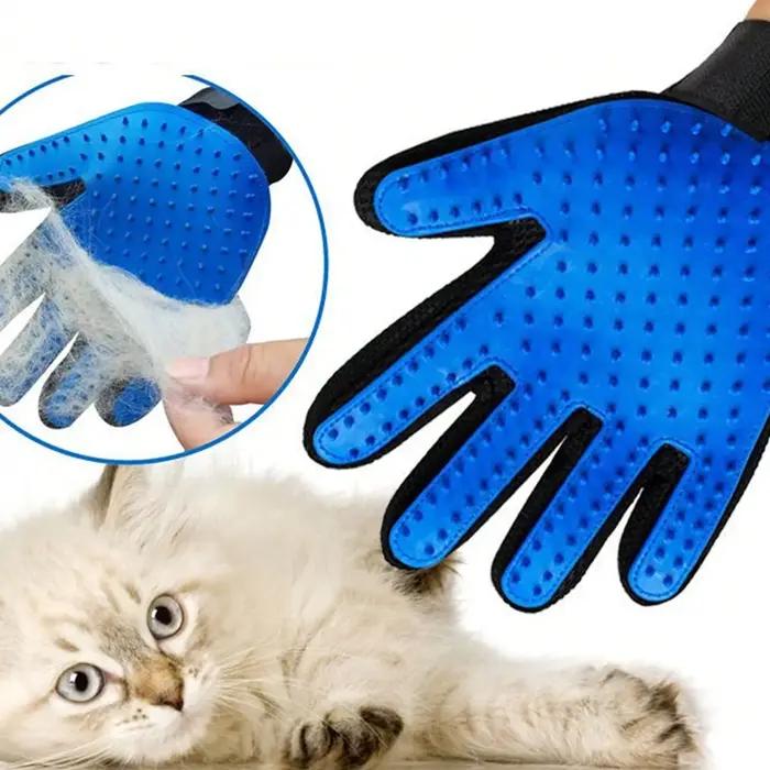 1 pièces gant de toilettage pour animaux de compagnie brosse pour chiens et chats fourrure