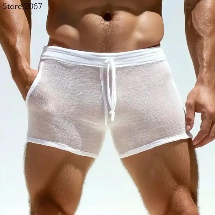 Shorts sexy à lacets pour hommes grandes tailles – Confortables