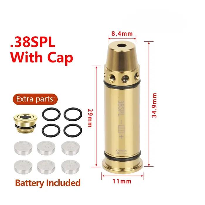 Balle d'entraînement Laser à point rouge 9mm, 9x19mm/380ACP/38spl/223Rem 7.62x39, cartouche d'entraînement Laser à feu sec, vue Laser de chasse