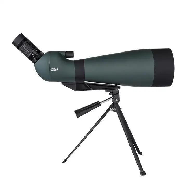 Longue-Vue 25-75x100mm avec Trépied pour Observation Ornithologique Chasse Sport Haute Puissance