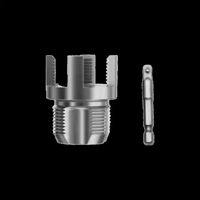 Outil de filetage de tuyau en alliage kaki pour plombiers et bricoleurs DN25 PPR PVC MPP