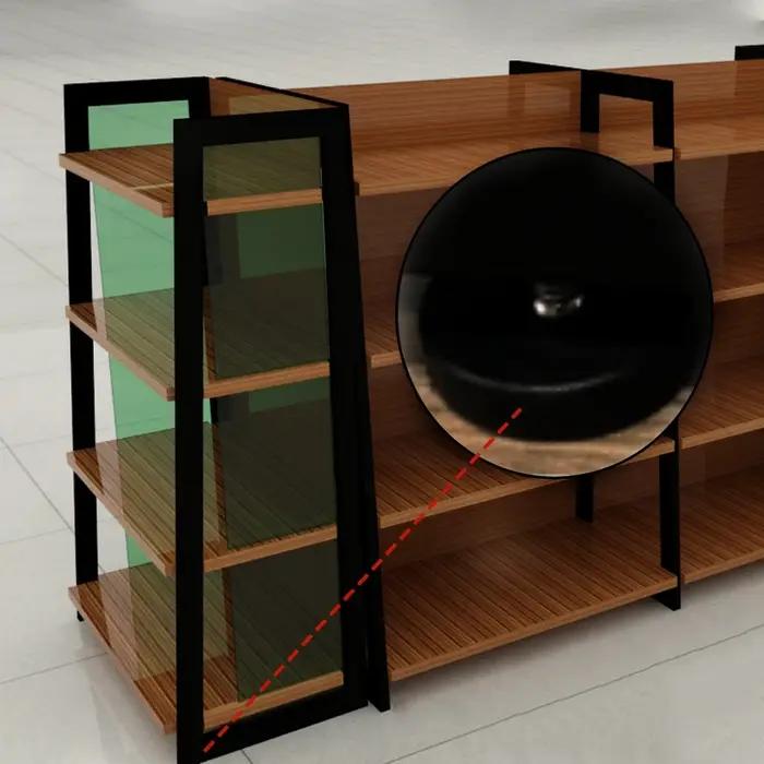 Pieds de meubles réglables en acier inoxydable, 4 pièces, armoire de Table, niveleur fixe antidérapa