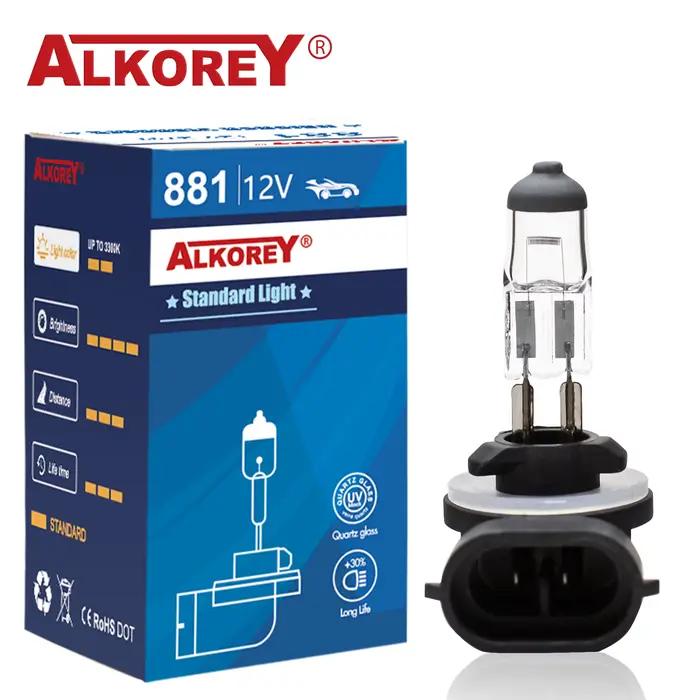 Alkorey 2 pièces 881 H27W/2 12V 27W clair Auto phares ampoules blanc chaud 3350K voiture antibrouill