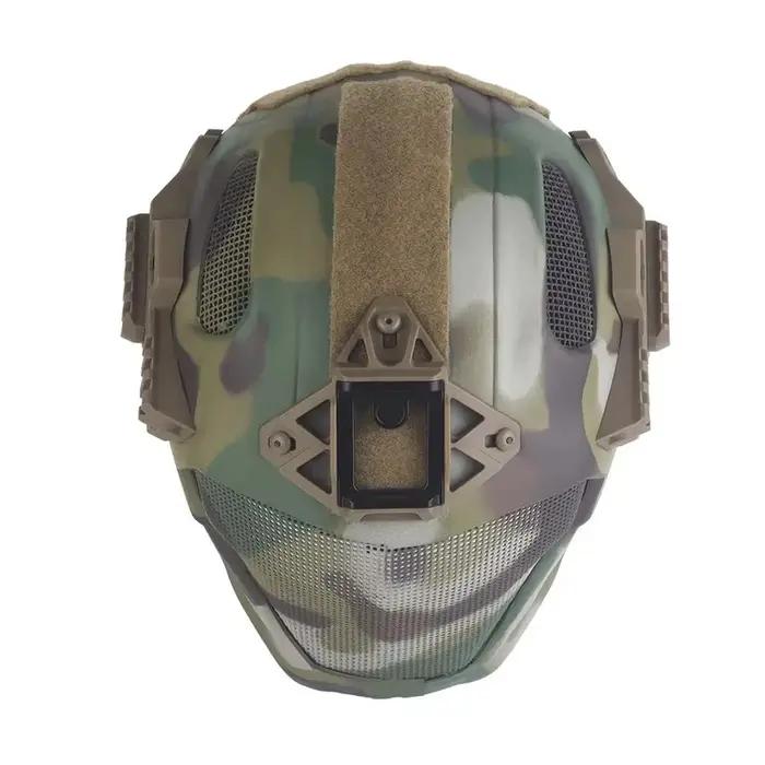 Full Protection Tactical Helmet Militar Hunting Airsoft Paintball CS Steel Mesh
