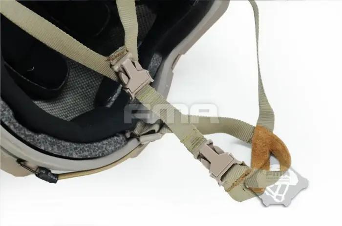 Sangle extension mentonnière FMA pour casque tactique chasse, réglage confort équipement
