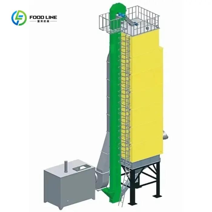 Séchoir à circulation centrale personnalisé pour séchoir à grains de 120 tonnes à vendre, séchage efficace de grande capacité pour les coopératures agricoles
