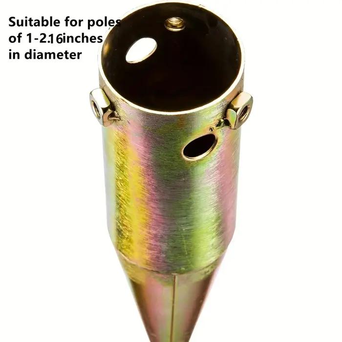 Injecteur de parapluie jaune en métal T1, vis en spirale, base de séchage extérieure, robuste, adapt
