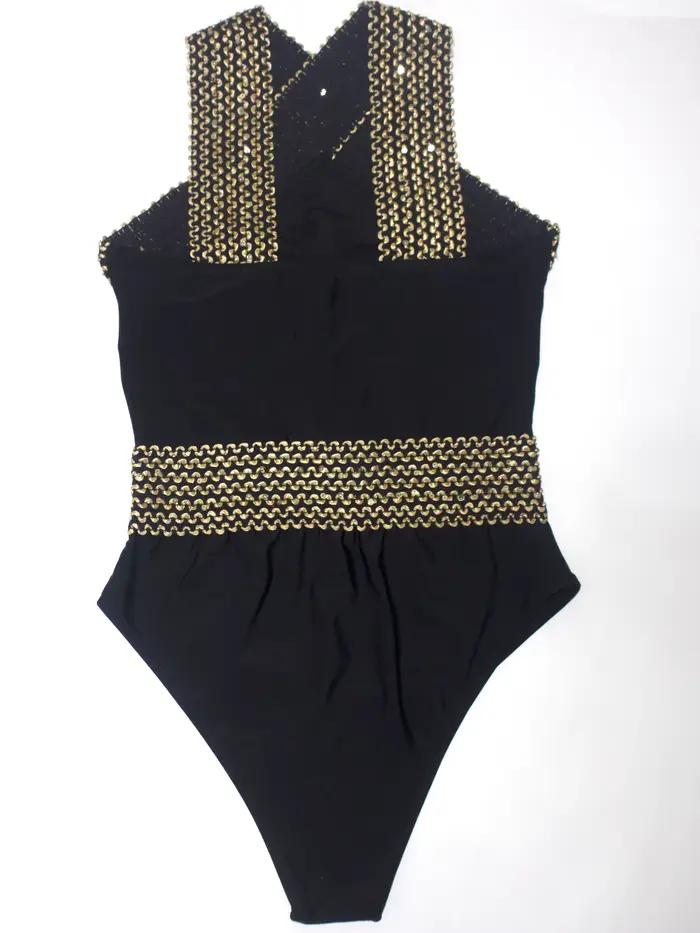 Maillot de bain une pièce bandeau à bretelles croisées pour femmes, contrôle du ventre réglable, mai