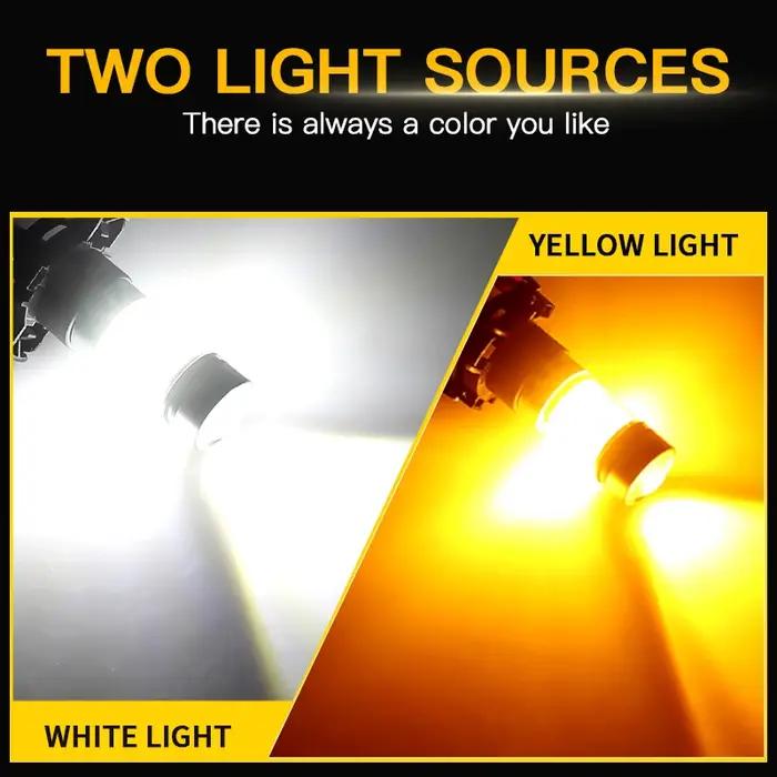 Ampoules LED CAN-bus PY24W 5200s, jaune ambre, sans erreur, pour BMW série 3 4 5 X3 E70 X5 X6 Z4, cl