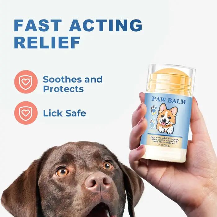 Baume pour pattes de chien 40g – Crème hydratante apaisante naturelle