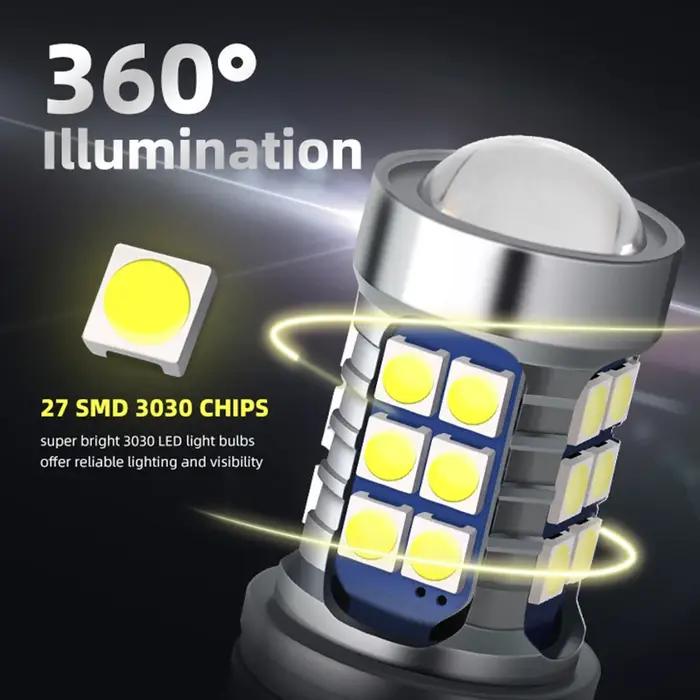 Ampoule Led HP24W, 2 pièces, sans erreur, feux de jour DRL, feux de stationnement pour PEUGEOT 3008