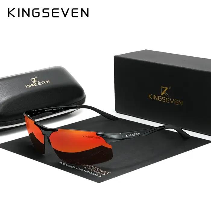 KINGSEVEN UV400 lunettes de soleil polarisées pour hommes cyclisme conduite miroir lentille mâle