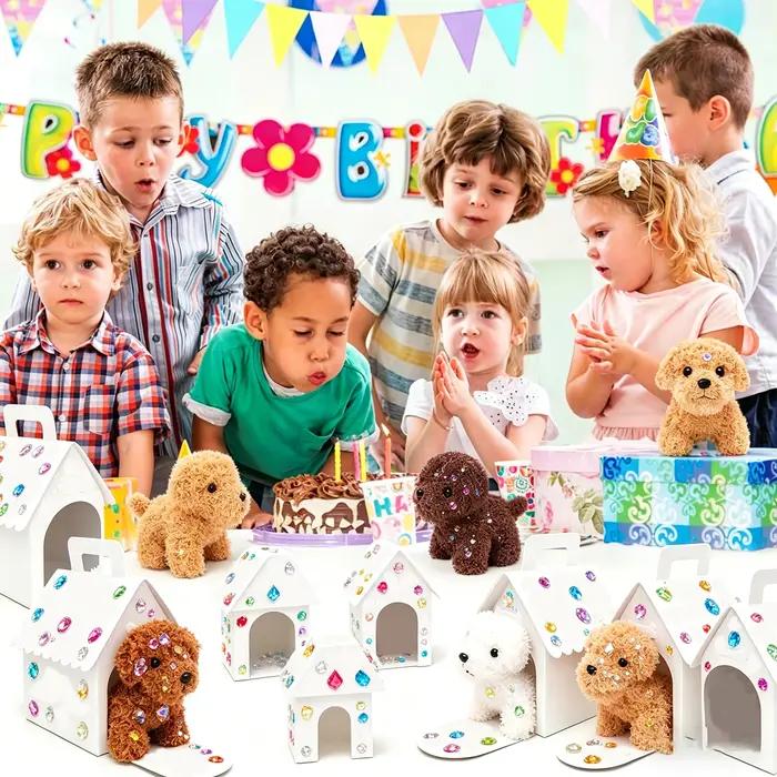 Lot de 12 à 36 animaux en peluche chien 'Adopt A Puppy' pour fêtes