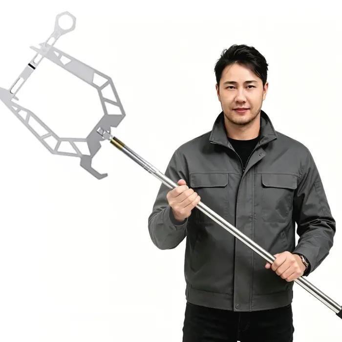 Outil manuel de tirage de corde longue portée pour cordage d'amarrage et crochets de quai, accessoire pour bateaux et kayaks