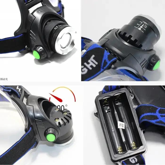 Lampe frontale LED puissante à Induction, batterie Rechargeable 18650, lampe de camping en plein air