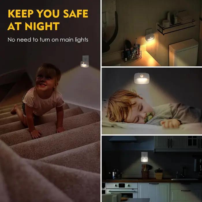 Veilleuse LED avec détecteur de mouvement intelligent, prise UE, applique murale pour la maison, all