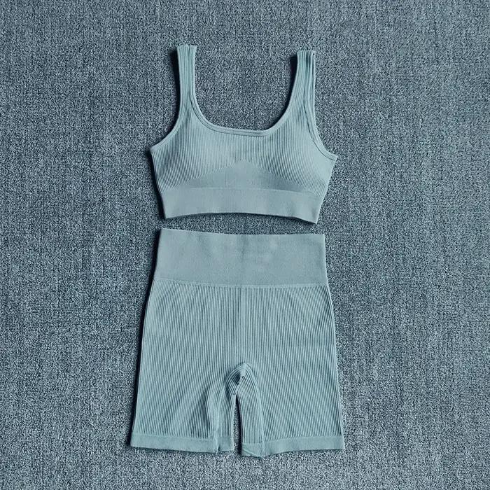 WAREBALL 2 pièces femmes Yoga ensemble ensemble de gymnastique soutien-gorge Sexy sans couture Short