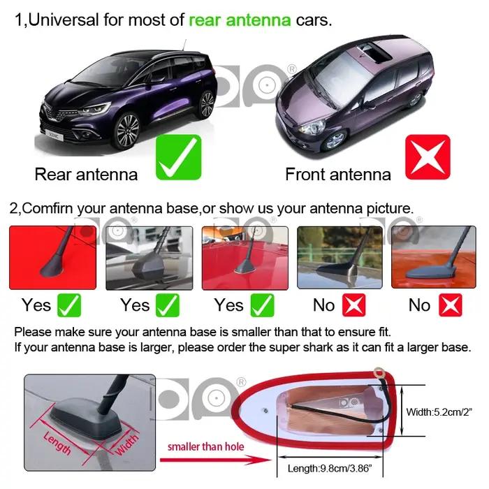 Antenne requin étanche pour Toyota Verso Avensis Yadditif, divulguer d'autoradio, signal plus fort,