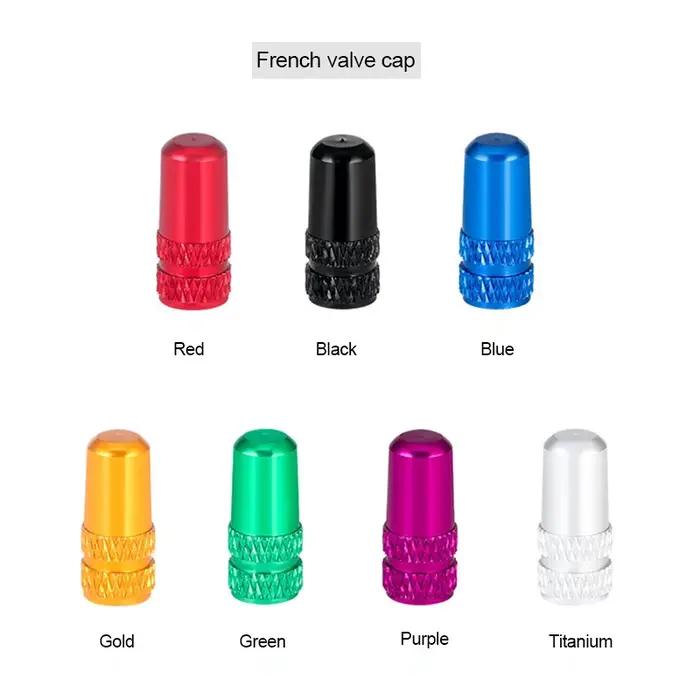 Bouchon de Valve de vélo en alliage d'aluminium, 2 pièces, Presta/Schrader, capuchon de Valve de pne