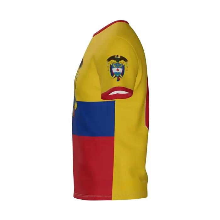 T-Shirt Homme Imprimé Drapeau Colombie Emblème National Pour Hommes Occasions Spéciales Casual Tops à Manches Courtes
