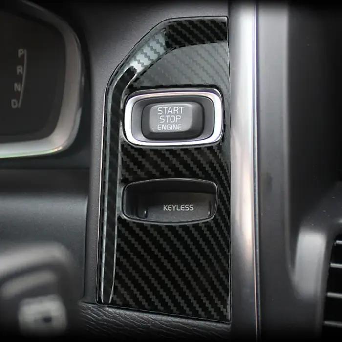 Couvercle de cadre de panneau de console en acier inoxydable pour Volvo XC60 2013-2017 LHD, accessoi