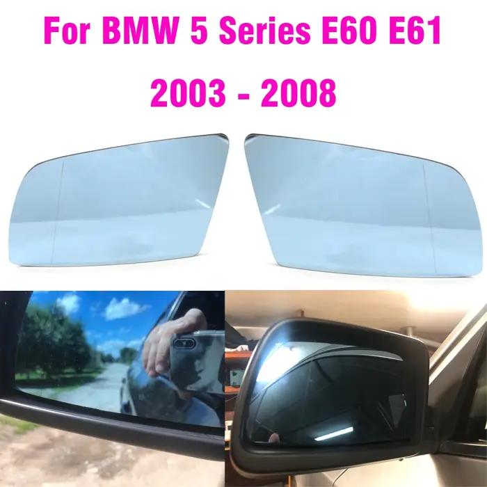 Pour BMW série 5 E60 E61 E63 E64 2003-2008 côté gauche et droit bleu miroir d'aile chauffant verre g