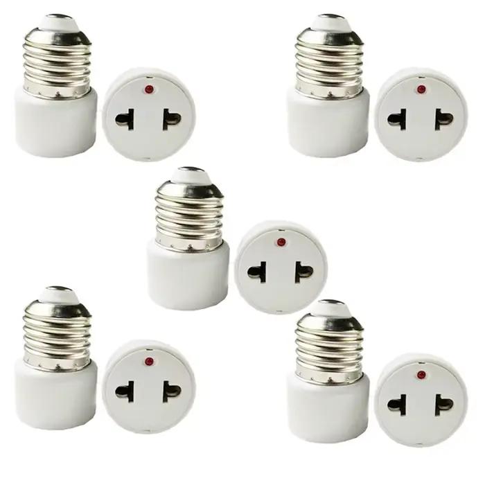 1pc vente chaude pratique blanc E27 prise porte-ampoule luminaire ampoule Base adaptateur lampe doui