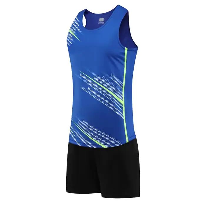 Combinaisons d'athlétisme respirantes pour hommes, course à pied, uniforme d'athlétisme en plein air